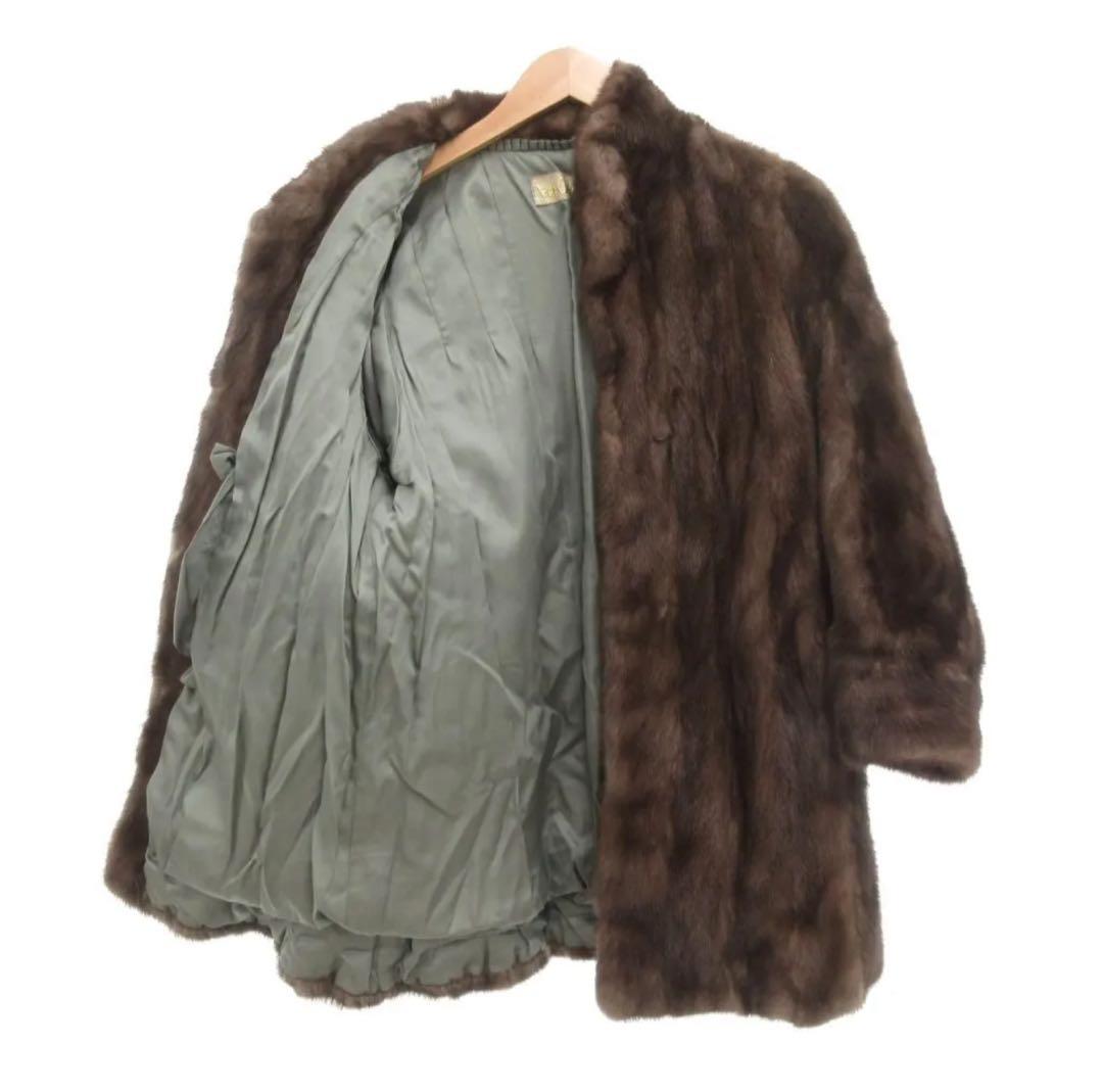 GRISER 毛皮 ブルーアイリスミンク ミドル ファーコート 毛皮 コート