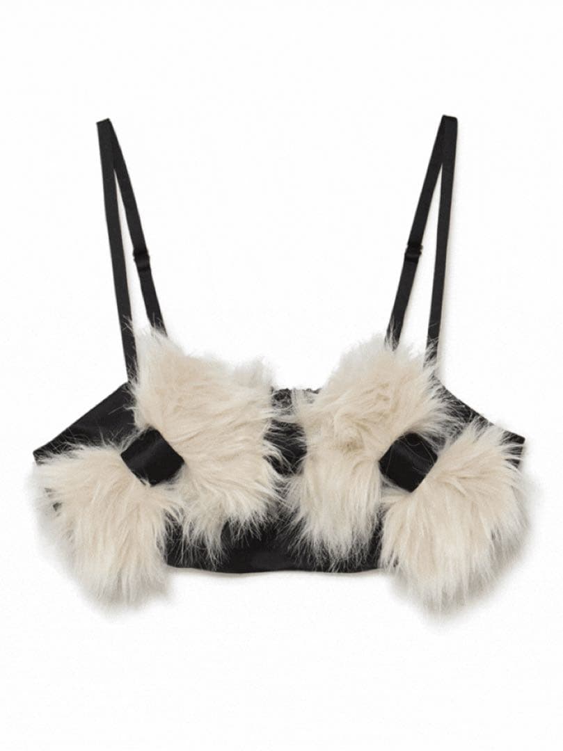 トップス sorin Fur Ribbons Decorated Bustier