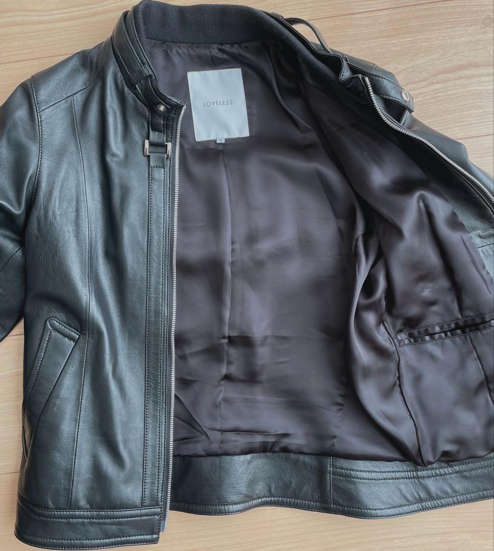 【LOVELESS】 ラブレス ブラックレザーシングルライダース