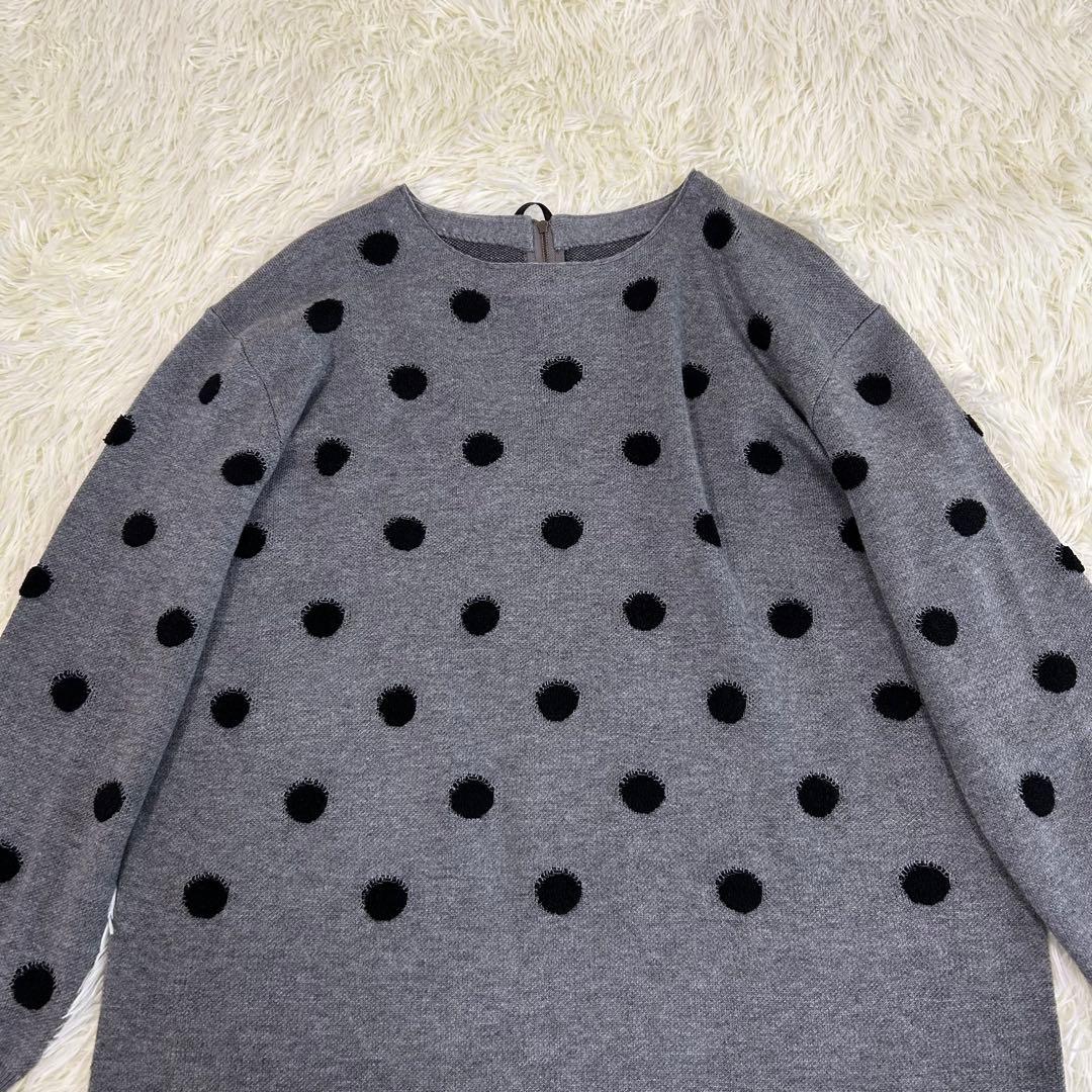 【新品】C'EST MOIJEU セモアージュ ドット ニット ロングワンピース