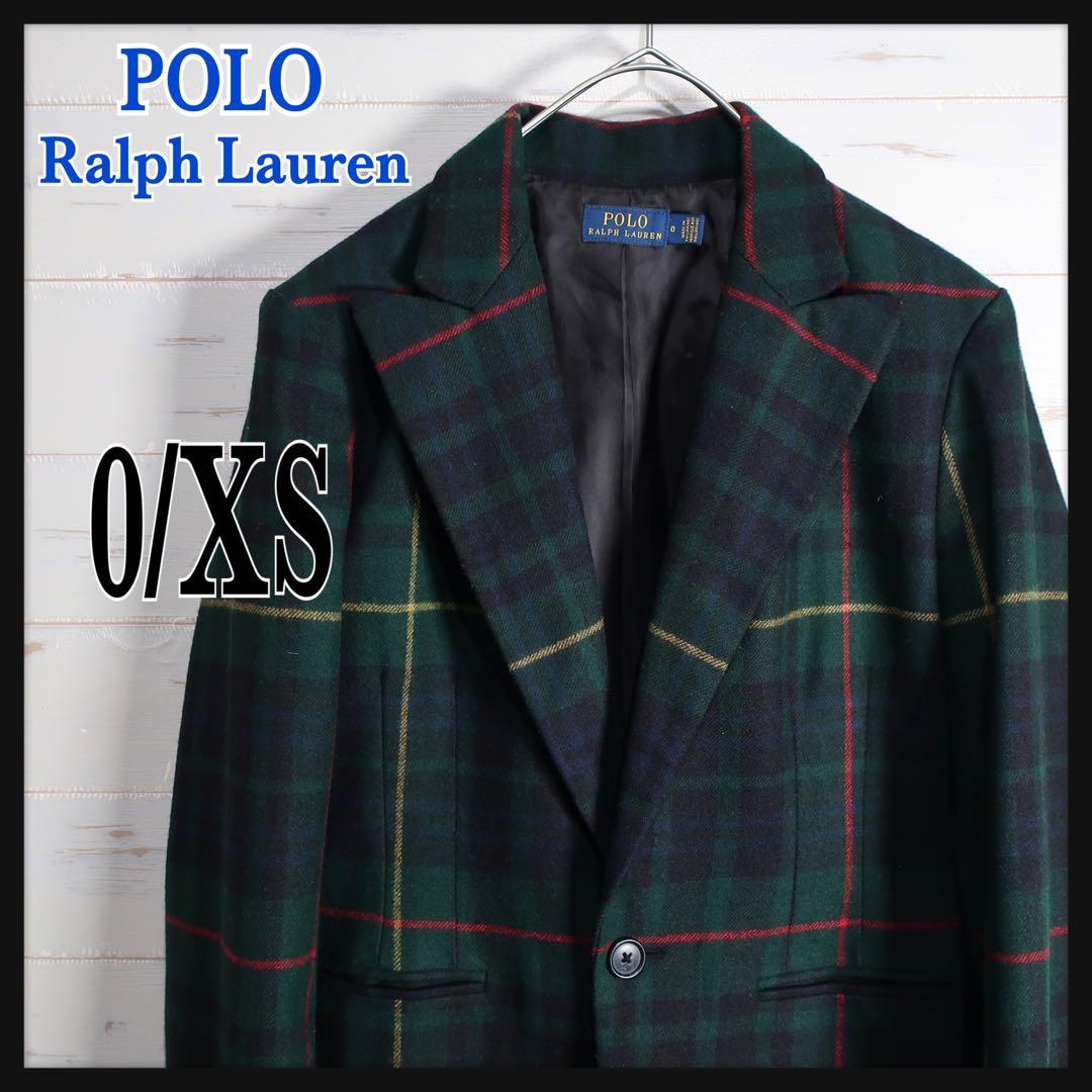 M*I様 POLO ラルフローレン タータンチェック ウールブレザー XS 現行