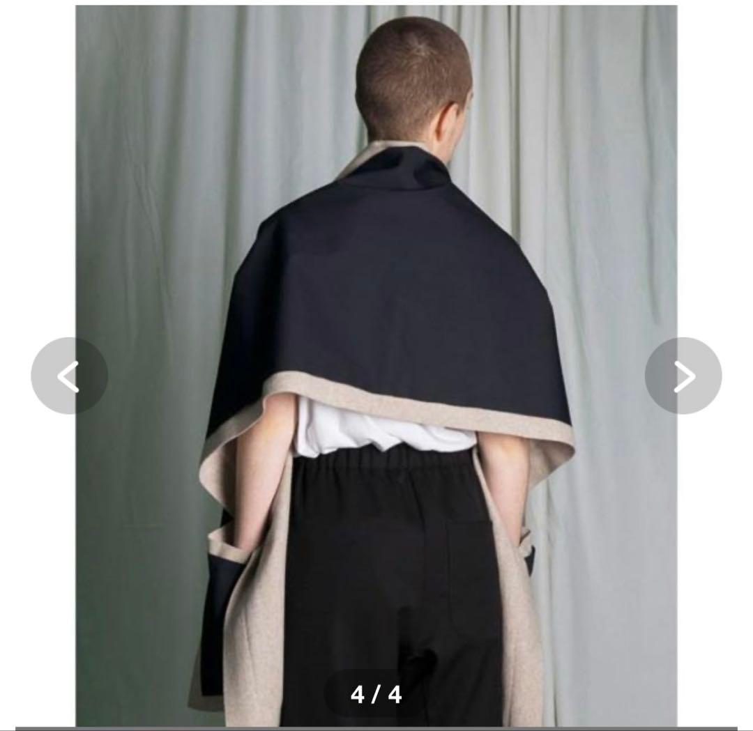 mybeautifullandlet 異素材切替ビッグストール変形ケープ