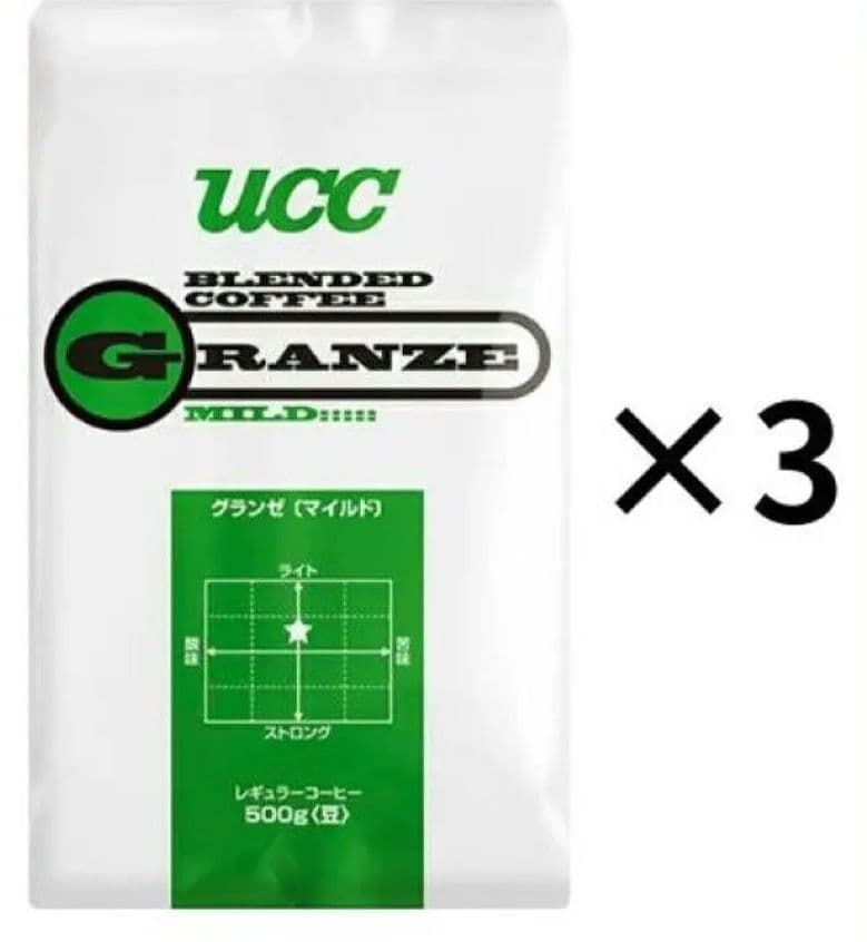 UCC上島珈琲 UCC グランゼマイルド(豆) AP500g×3個
