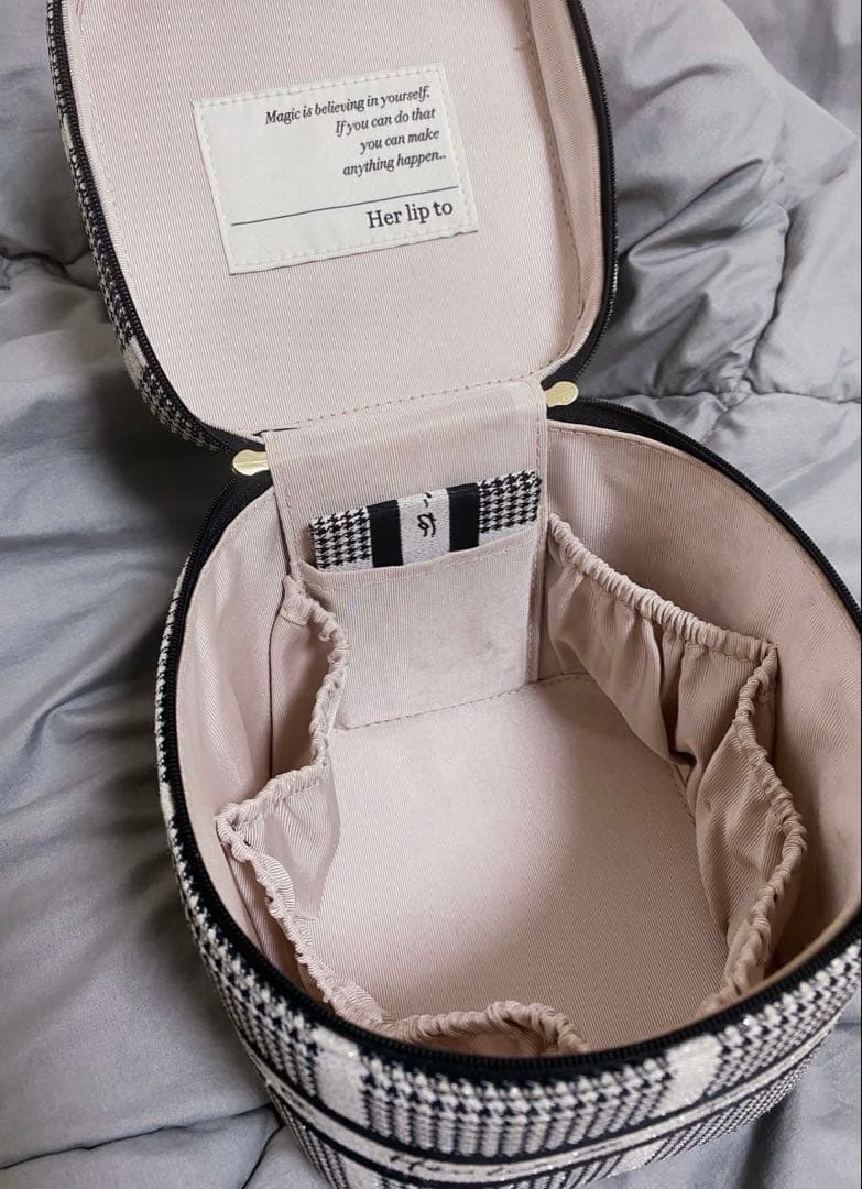 Herlipto Jacquard Vanity Bag HLT バニティバッグ