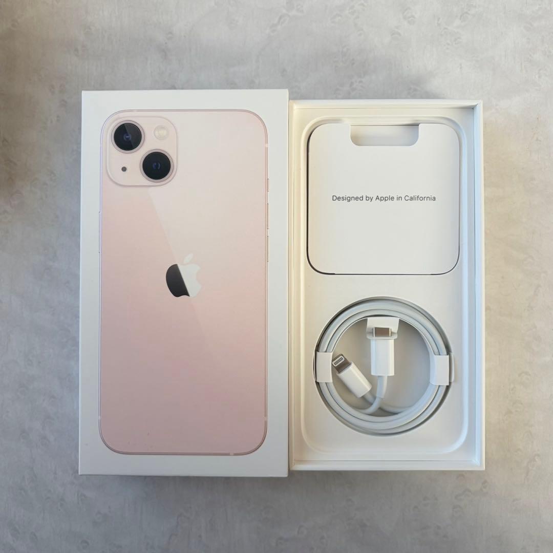 【美品】iPhone13 ピンク 128 GB SIMフリー