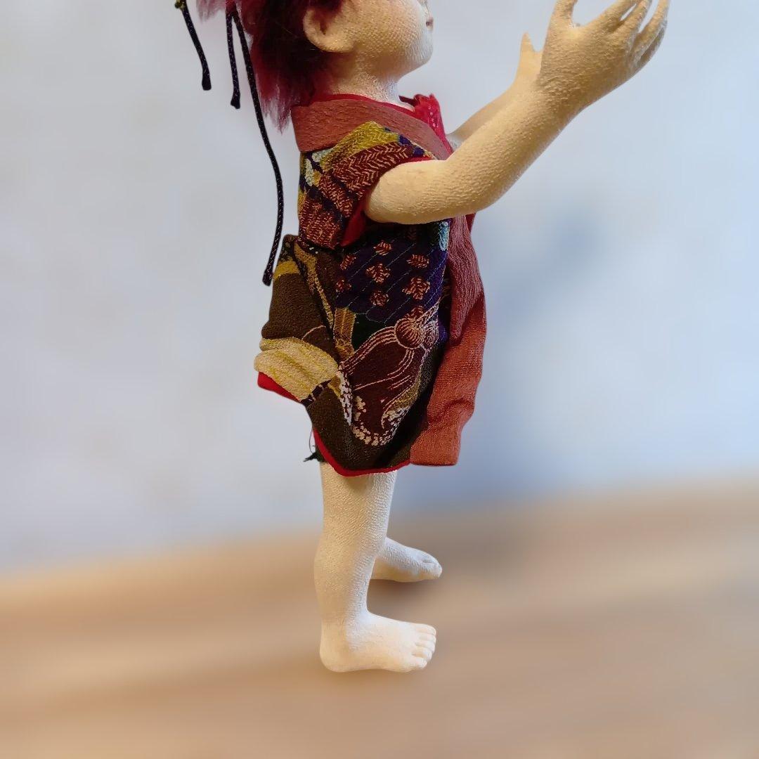 人形 「生きとし生けるもの」創作人形 布貼りハンドメイド