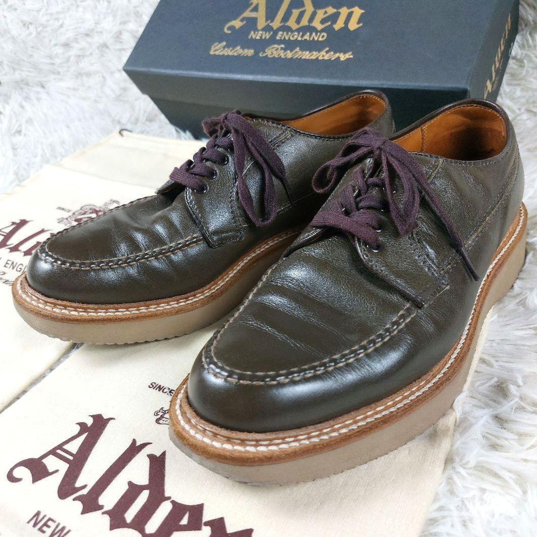 美品箱付 Alden トゥモローランド別注 レンジャーモック 革靴レザーシューズ