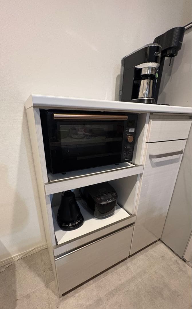 【現地引き渡し】モイス　キッチンボード　食器棚　レンジ台