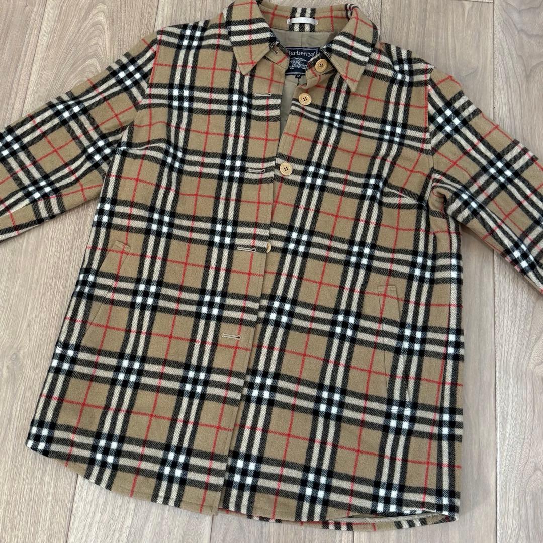 【極美品/激レア】Burberrysヴィンテージ 13号ノバチェックウールコート