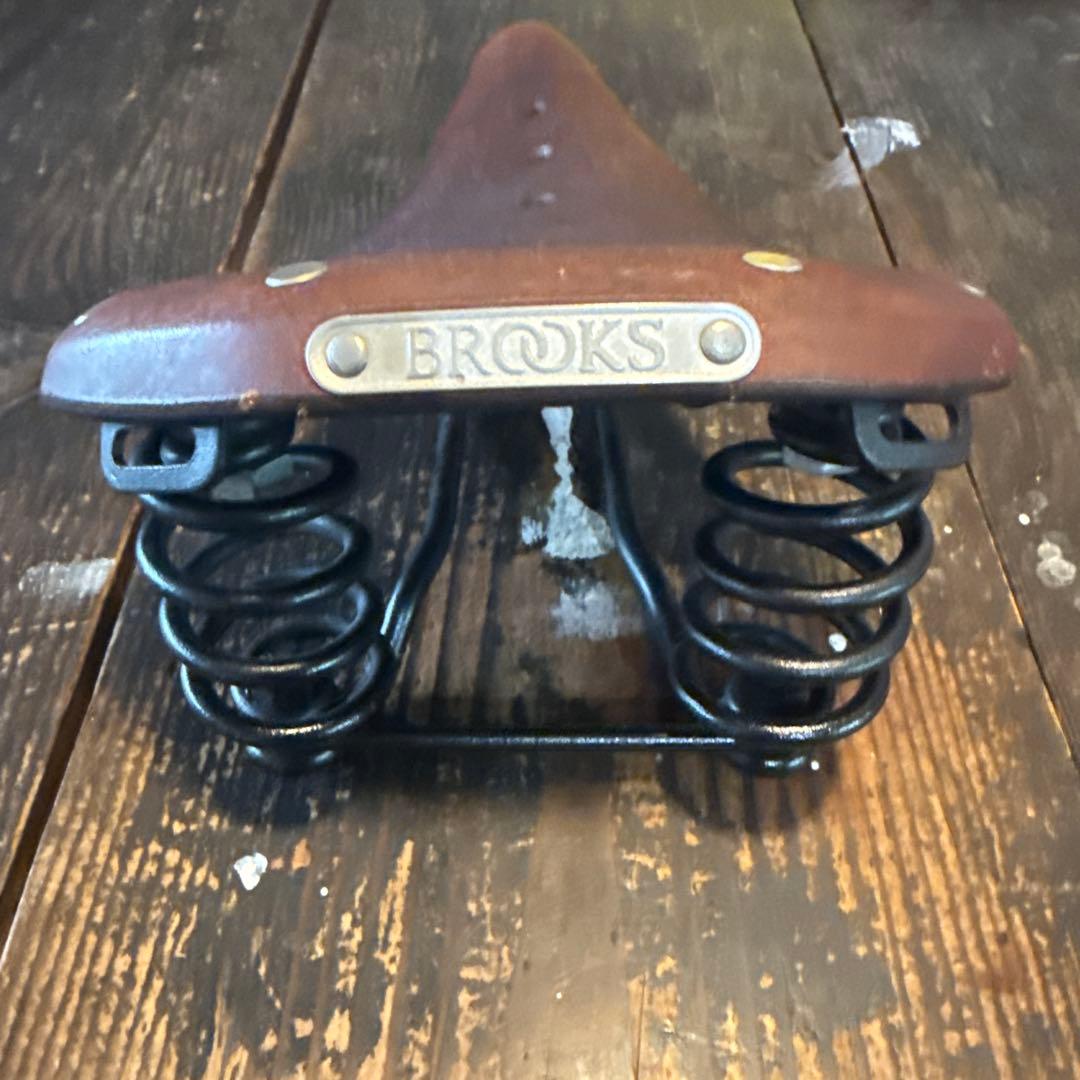BROOKS レザーサドル ダブルスプリング ブラウン
