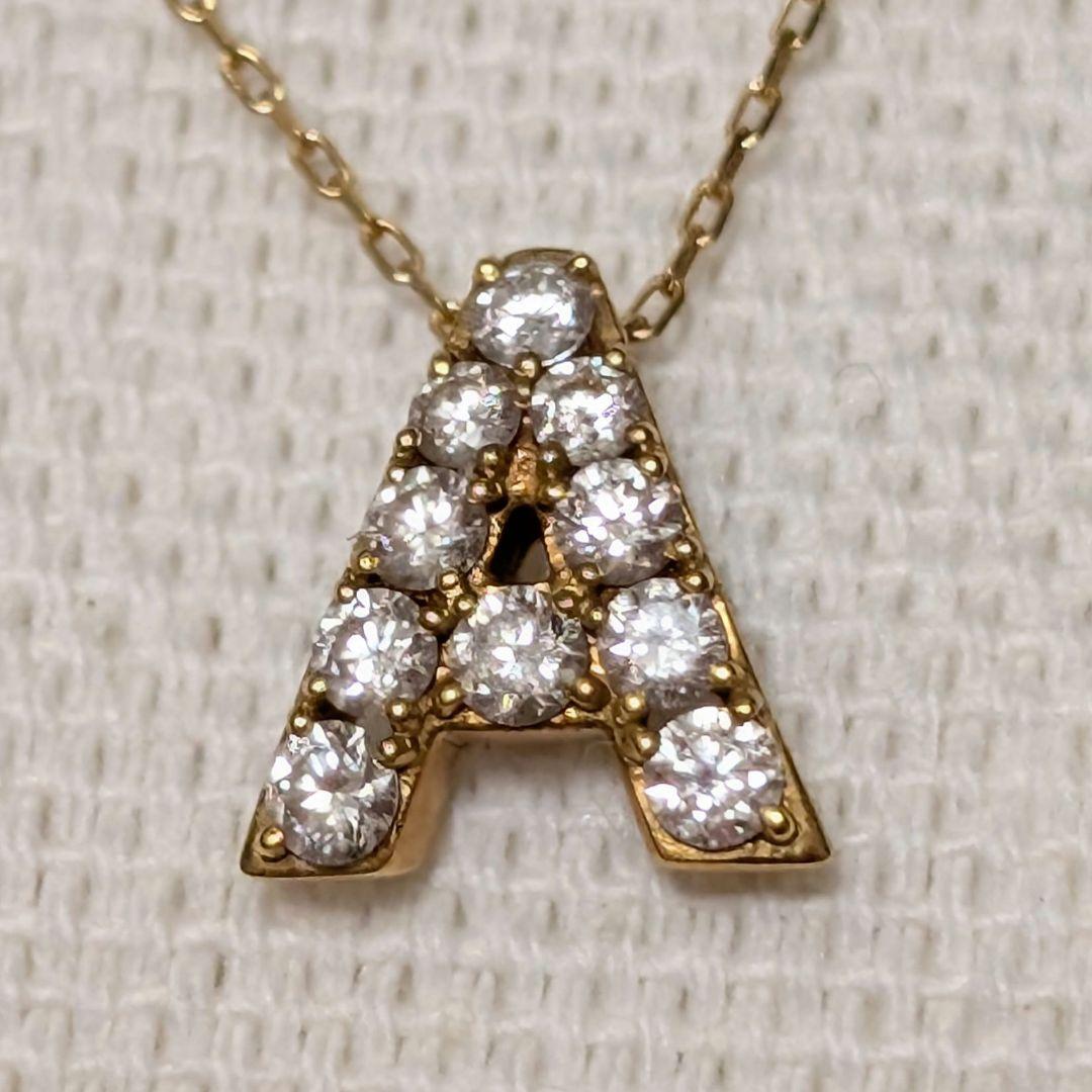 販売証明書付き アーカー プルミエトワール イニシャル （Ａ） ネックレス