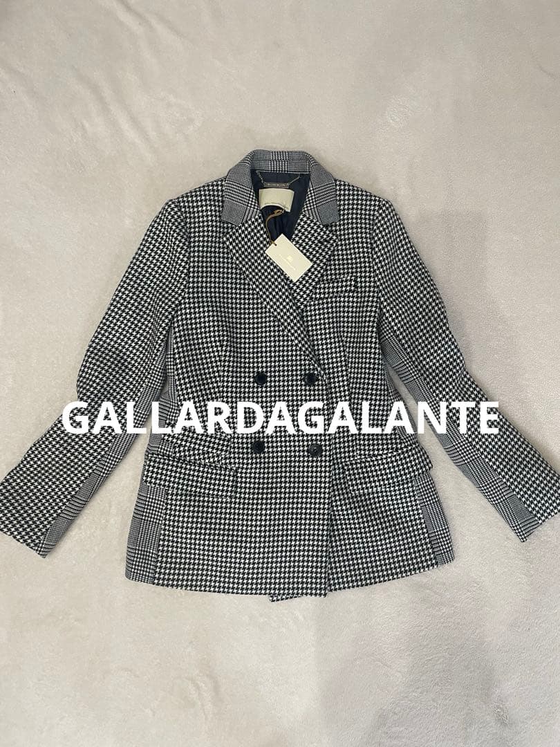 [新品] ガリャルダガランテ　千鳥柄ダブルブレスト テーラードジャケット