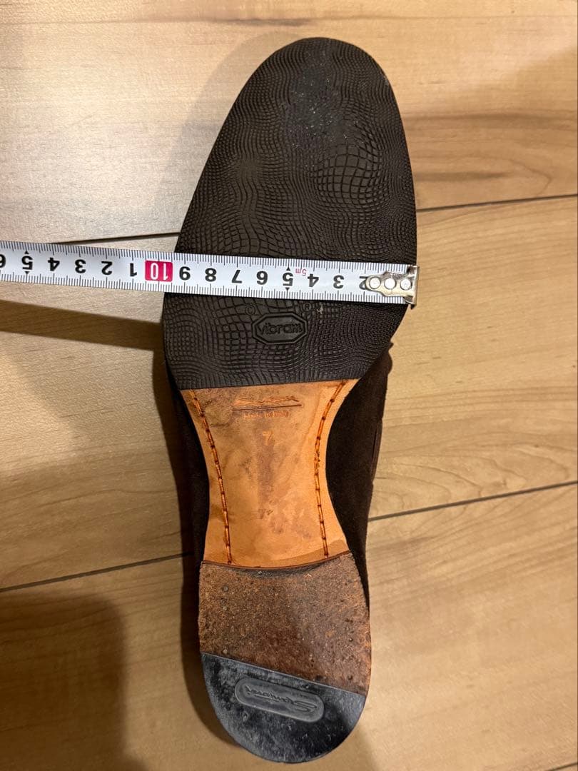 サントーニ モカシン ダークブラウン サイズ7