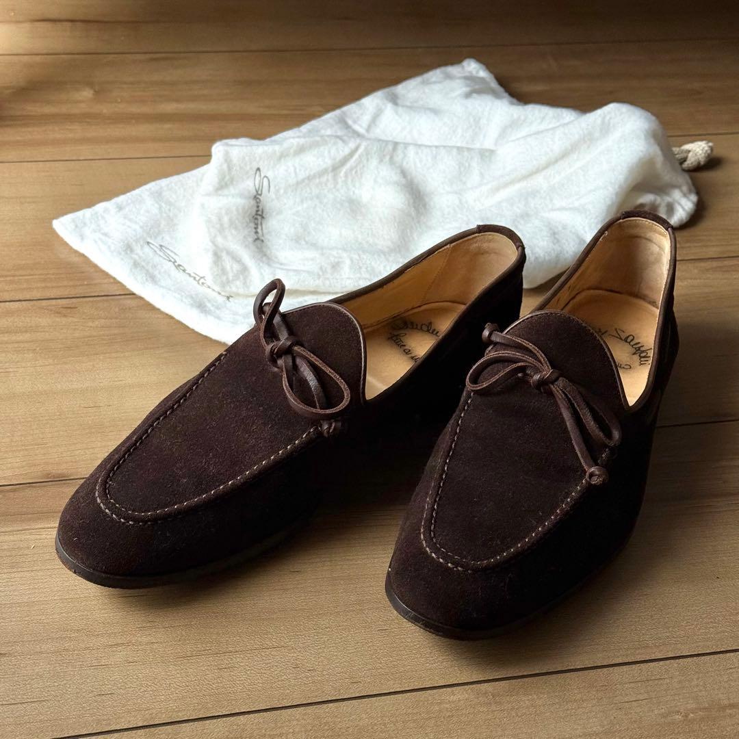 サントーニ モカシン ダークブラウン サイズ7