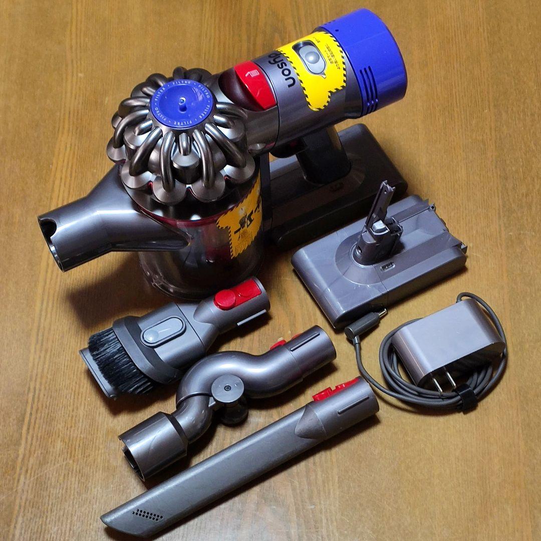 ダイソンV8 SV10掃除機 完全分解清掃済み 動作品 純正バッテリー２つセット