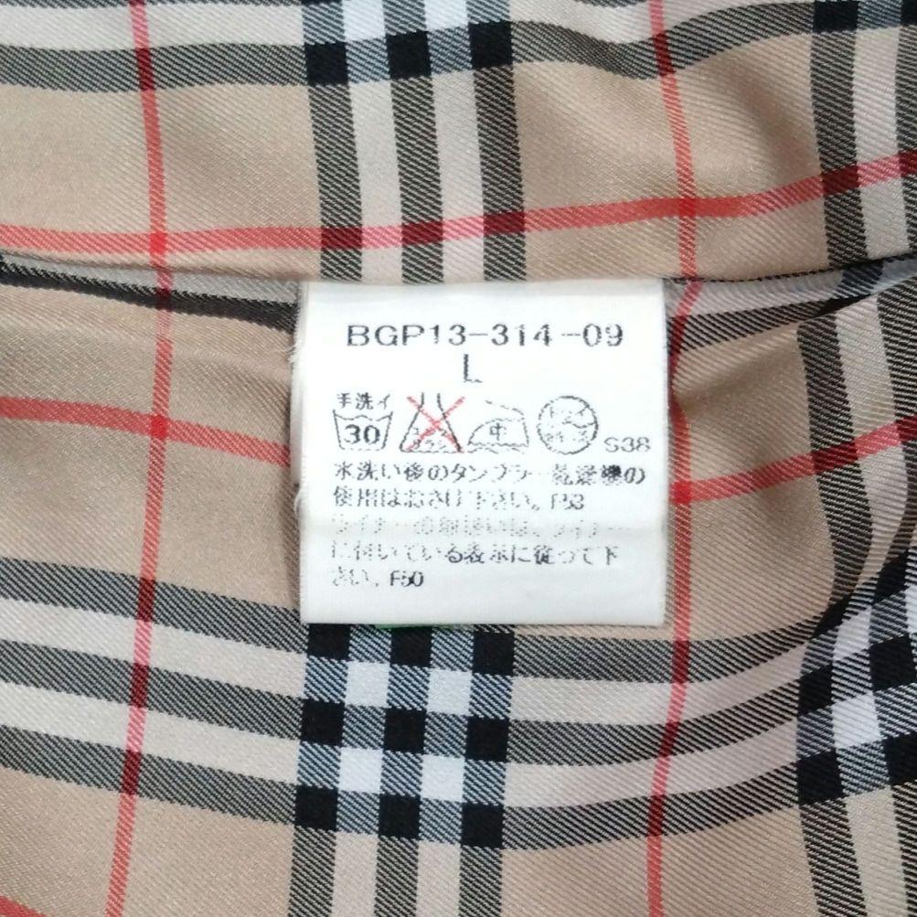 BURBERRY GOLFバーバリーナイロンジャケット 黒ノバチェック ᒪ 軽量