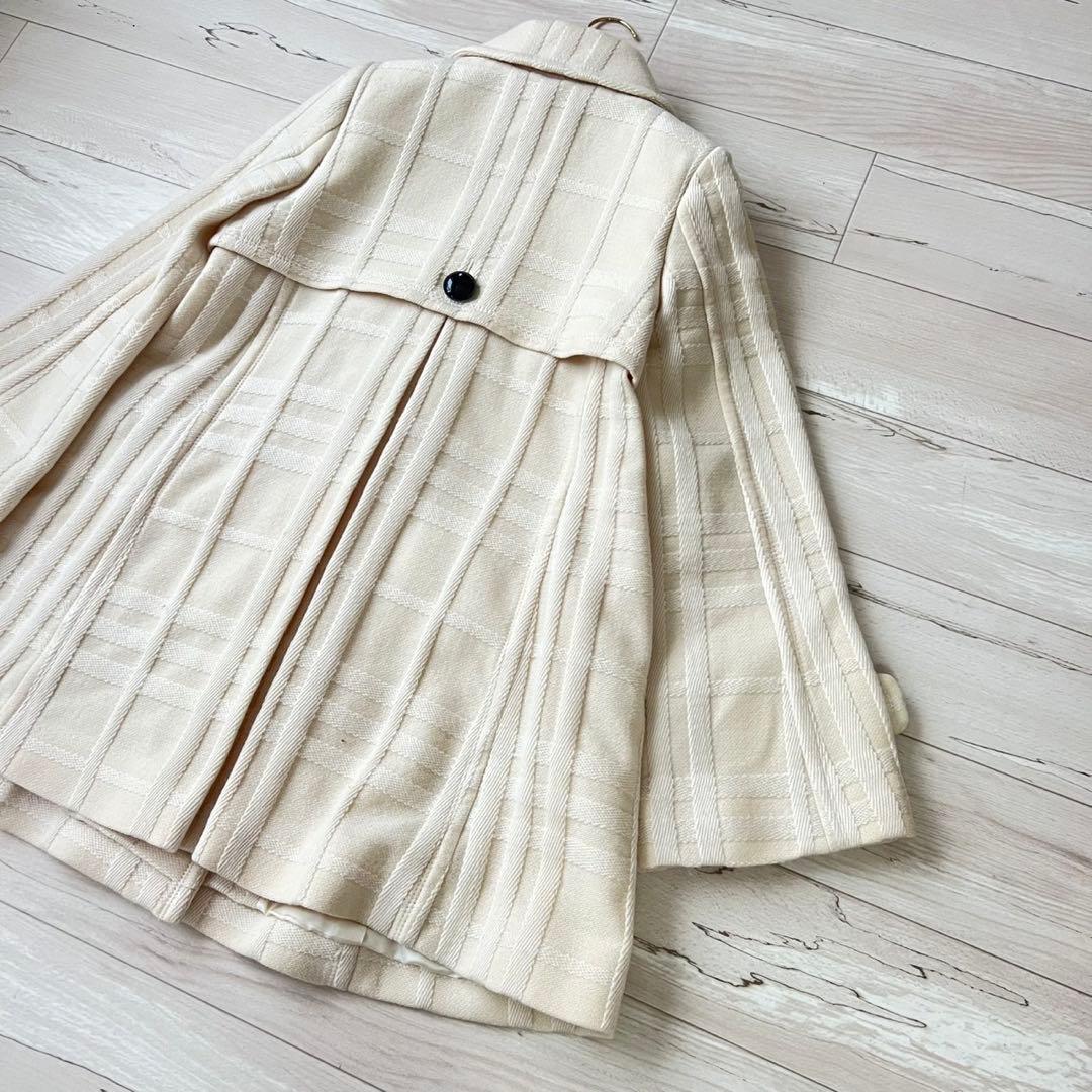 BURBERRY BLUE LABEL ロングコート　シャドーチェック　Aライン