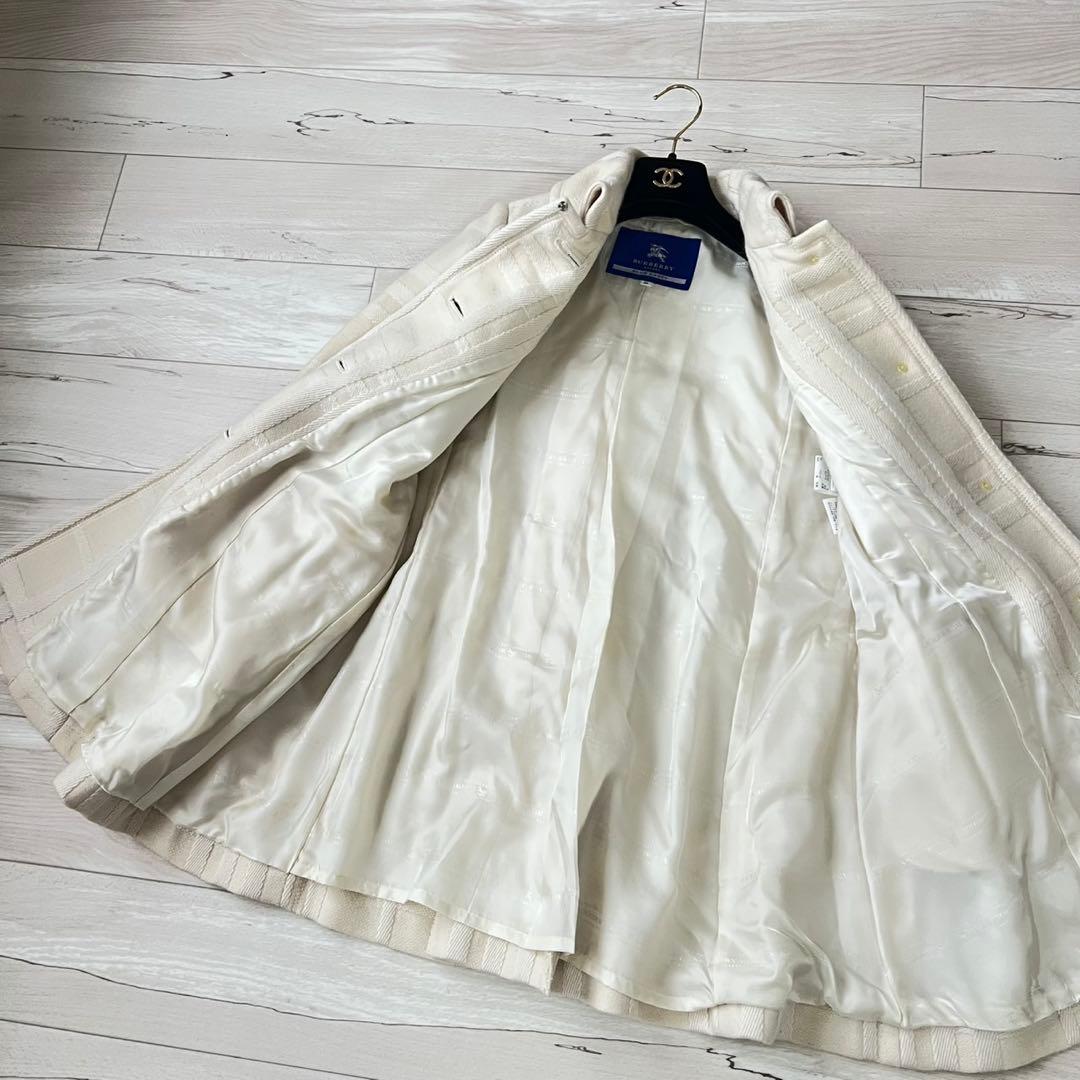 BURBERRY BLUE LABEL ロングコート　シャドーチェック　Aライン