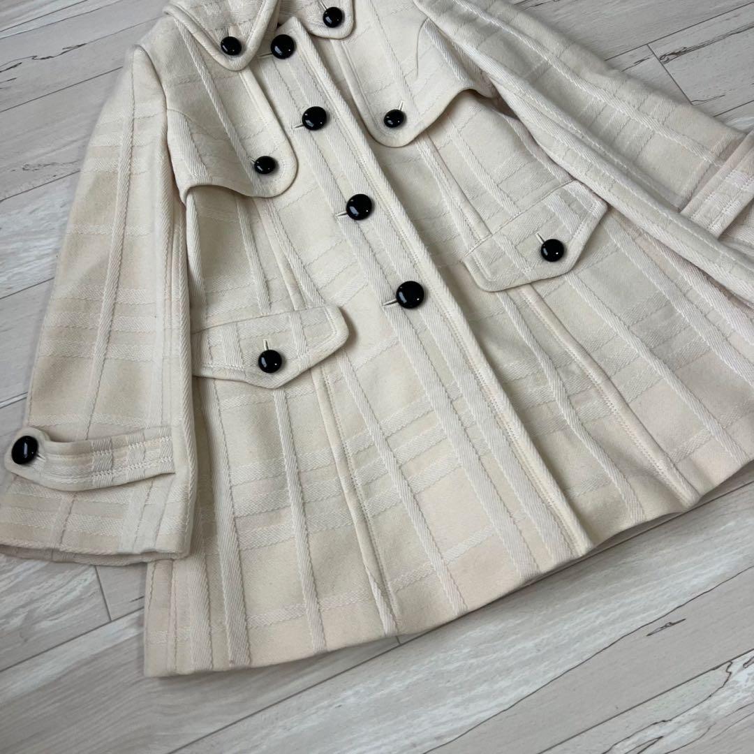 BURBERRY BLUE LABEL ロングコート　シャドーチェック　Aライン