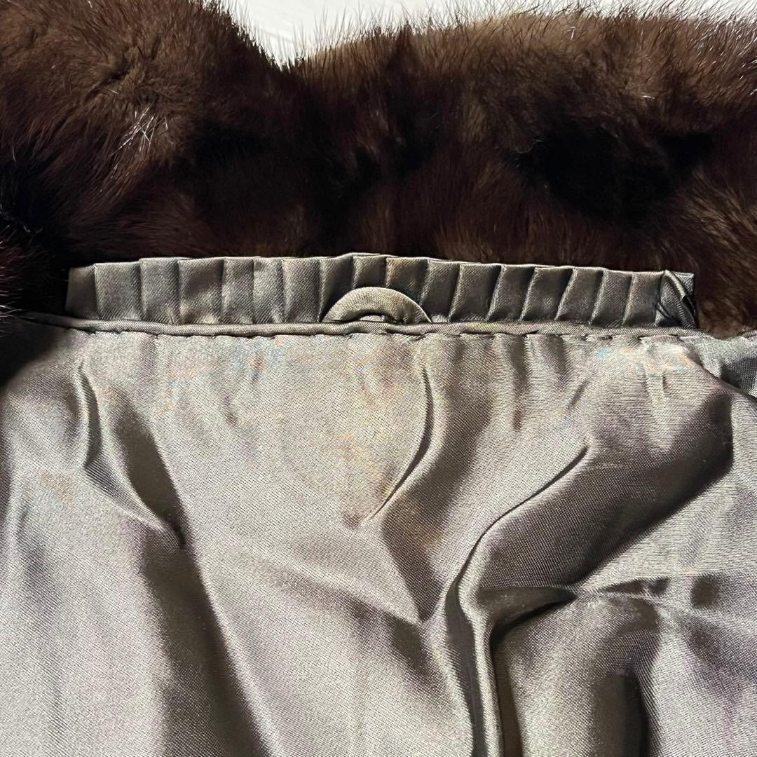 サガミンク 毛皮 ジャケット コート 13 高級 着丈75cm