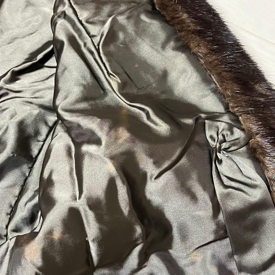 サガミンク 毛皮 ジャケット コート 13 高級 着丈75cm