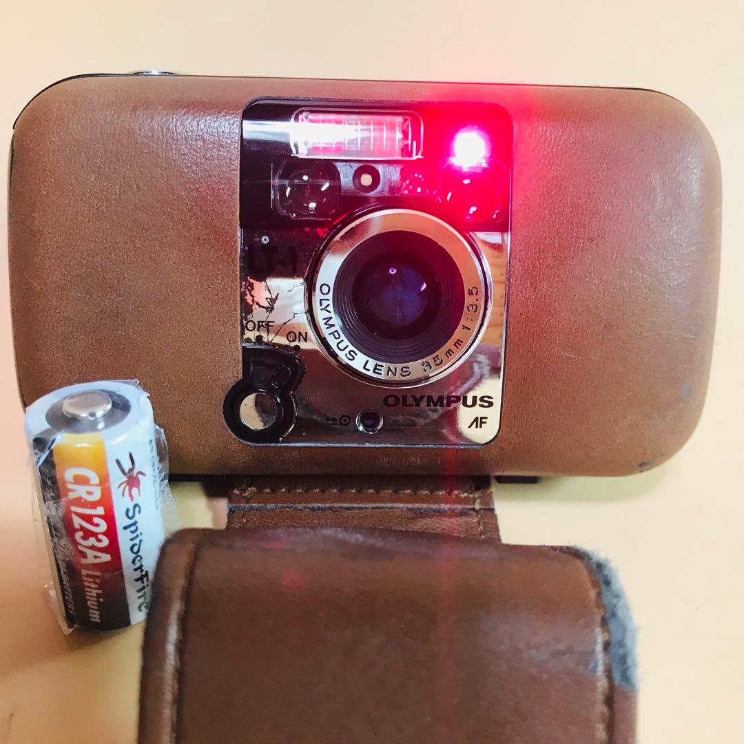 完動品 OLYMPUS LT-1 ＋電池 オリンパス ブラウン フィルムカメラ