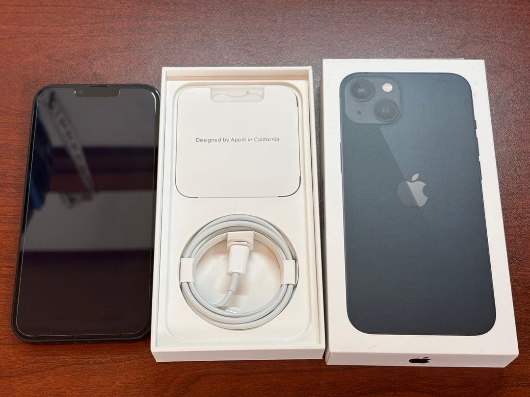 美品iPhone 13 ミッドナイト 128GB SIMフリー 箱あり・禁煙環境