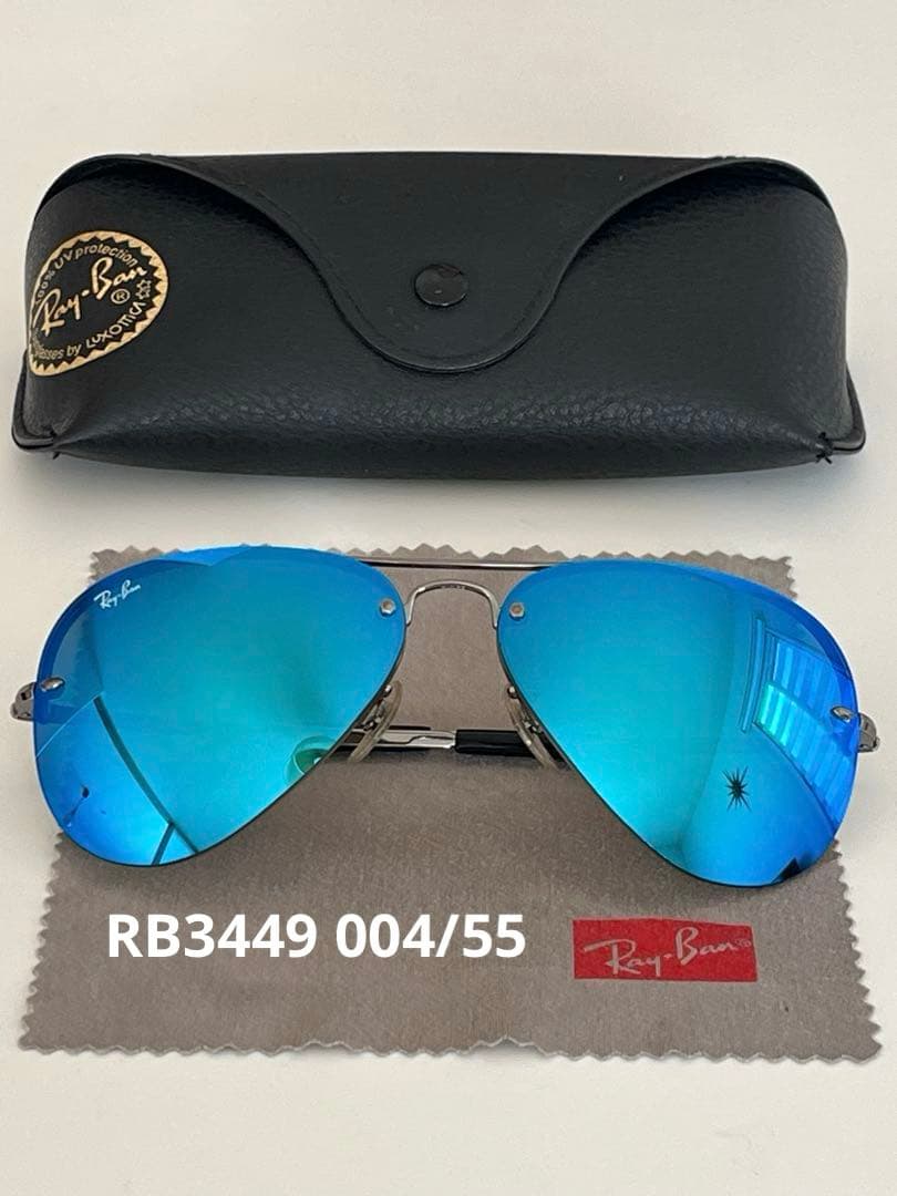【極美品】Ray-Ban⭐︎レイバン サングラス ティアドロップ ブルーミラー