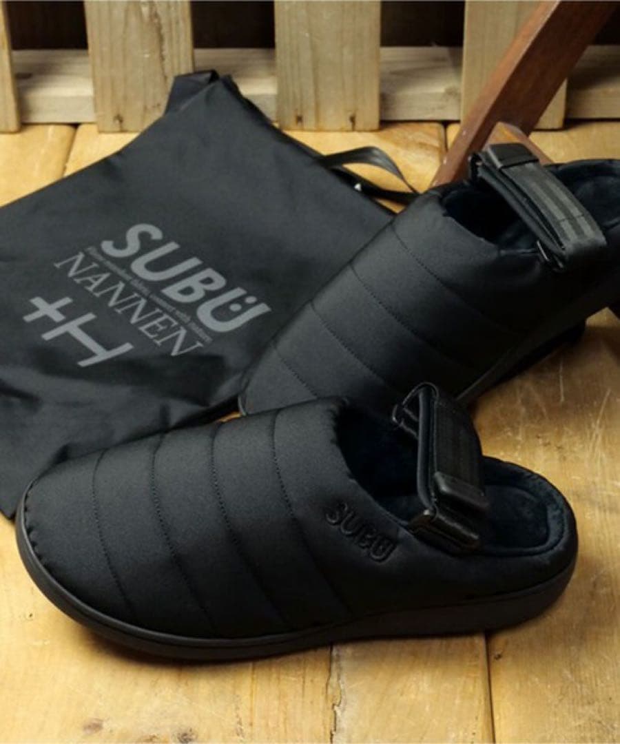 【♬】　SUBU サンダル　ブラック　26.5〜27cm【収納バッグ付き】