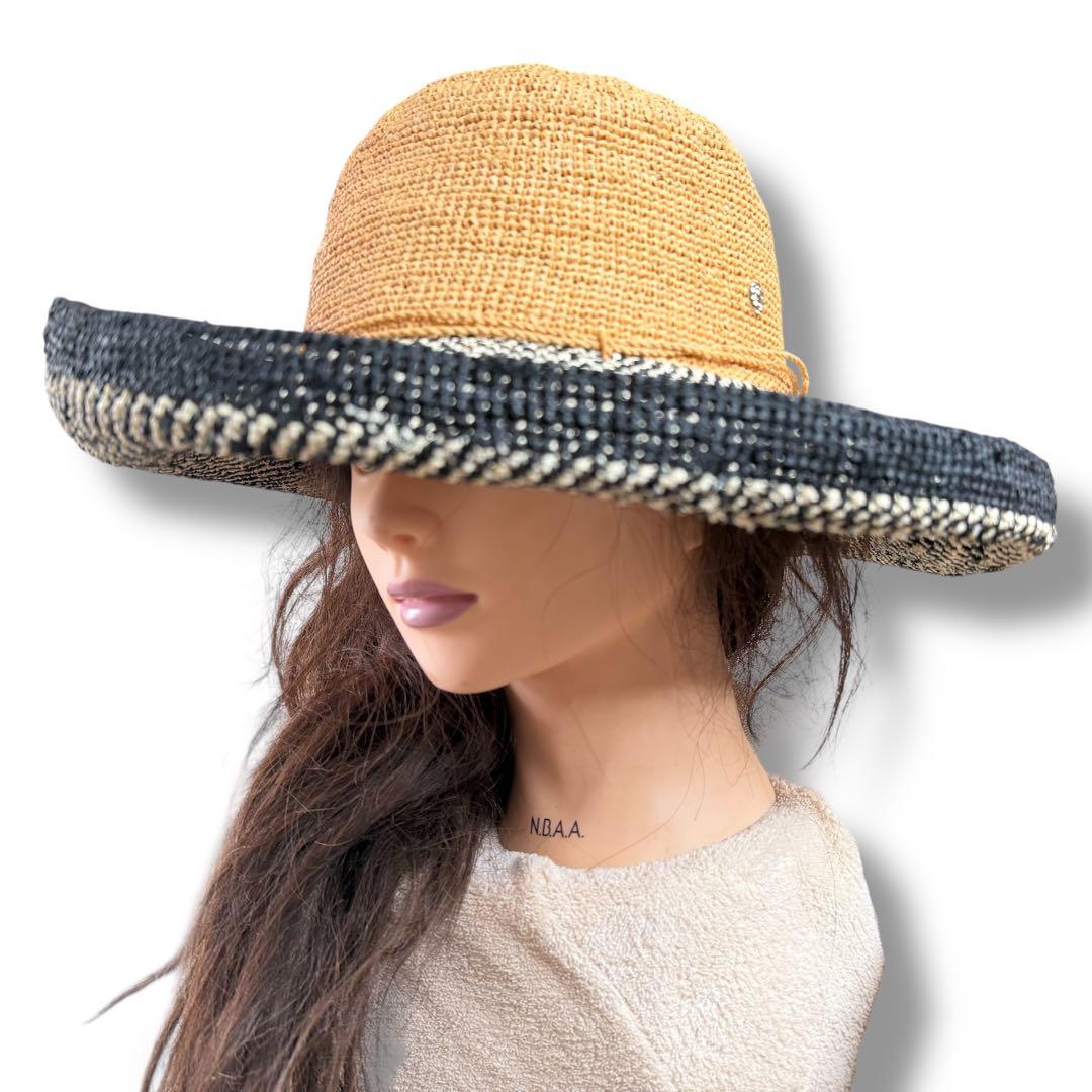 ヘレンカミンスキー プロベンス 12 ラフィアハット 麦わら帽子 つば広