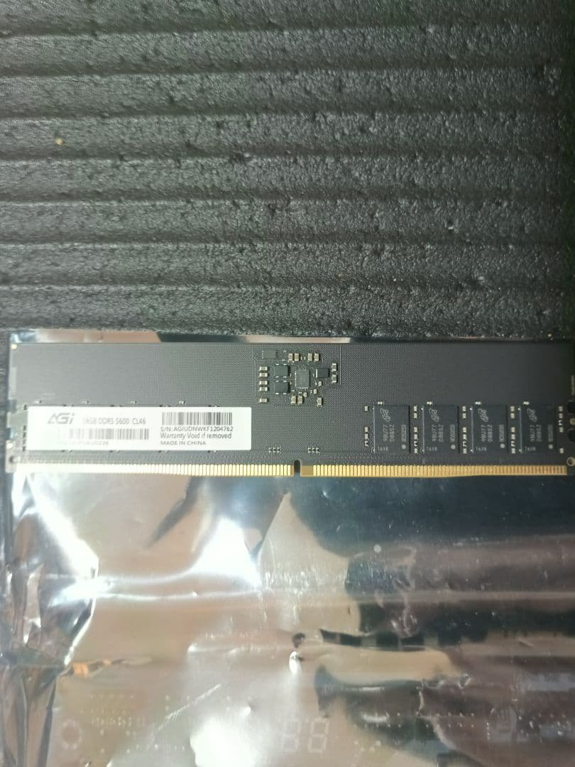 ddr5 メモリ 2×16gb計32gb agi56do16ud238