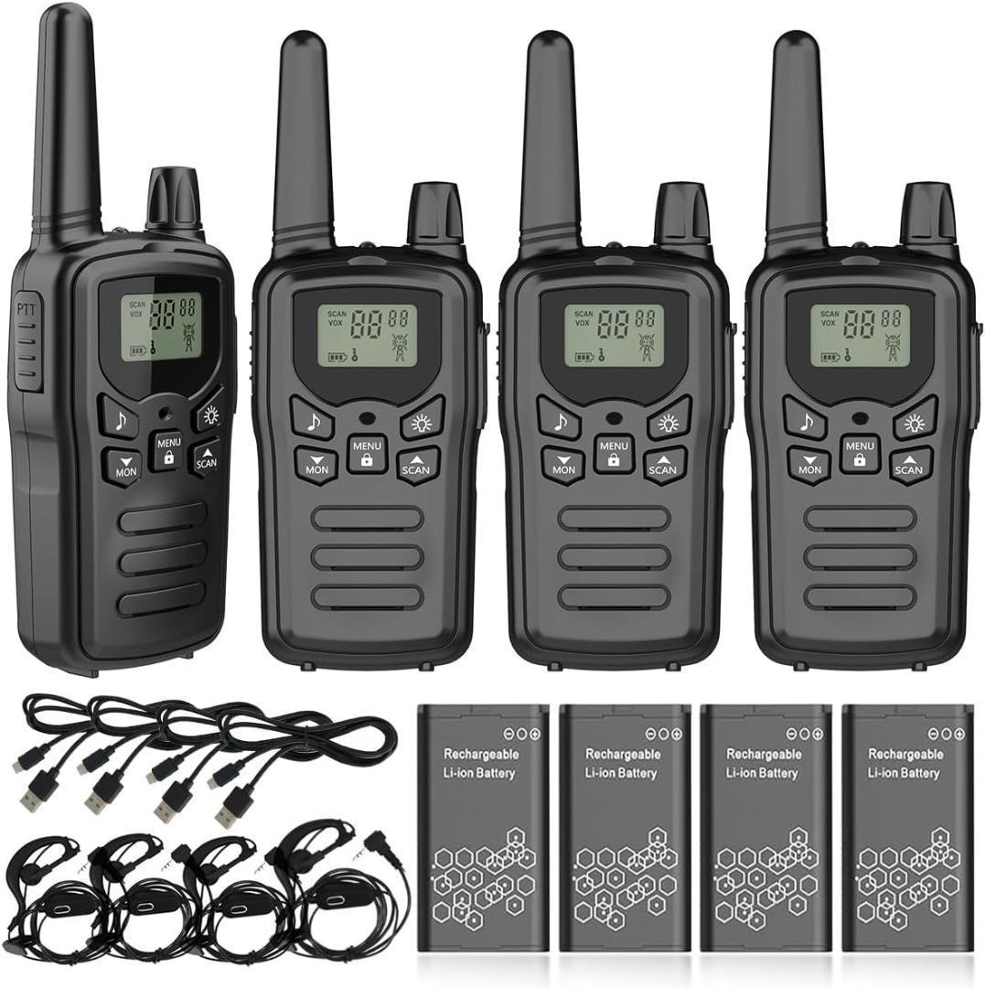 【M2789-130-100】インカム 特定小電力 トランシーバー 4台セット