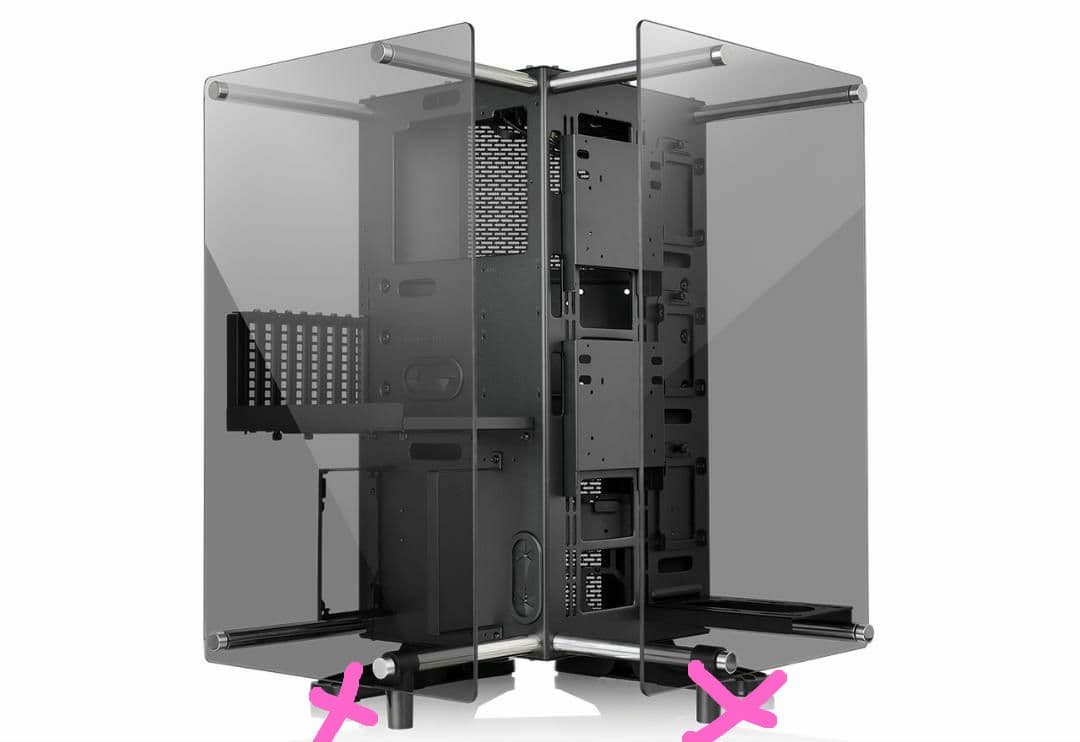 Core P90 TG　オープンフレーム　PCケース　欠品あり