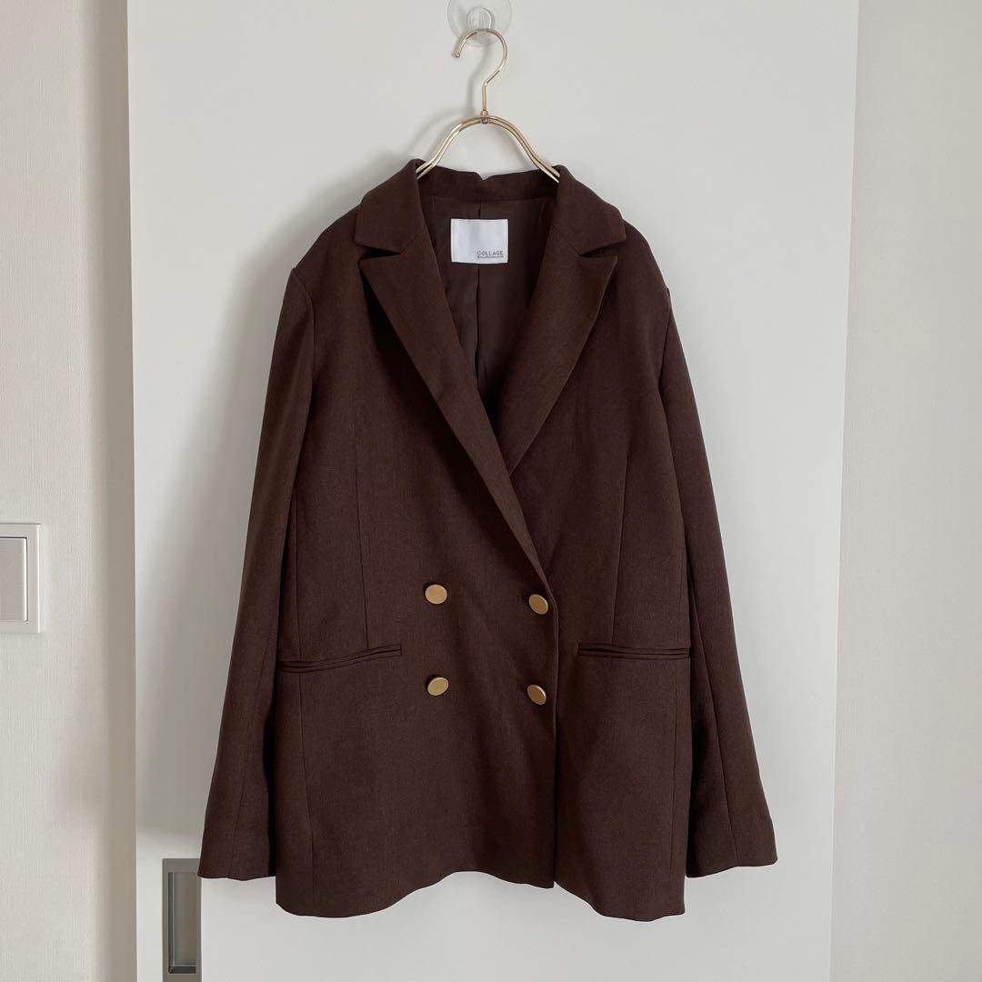 コラージュガリャルダガランテ　ダブルブレストジャケット　ブラウン系
