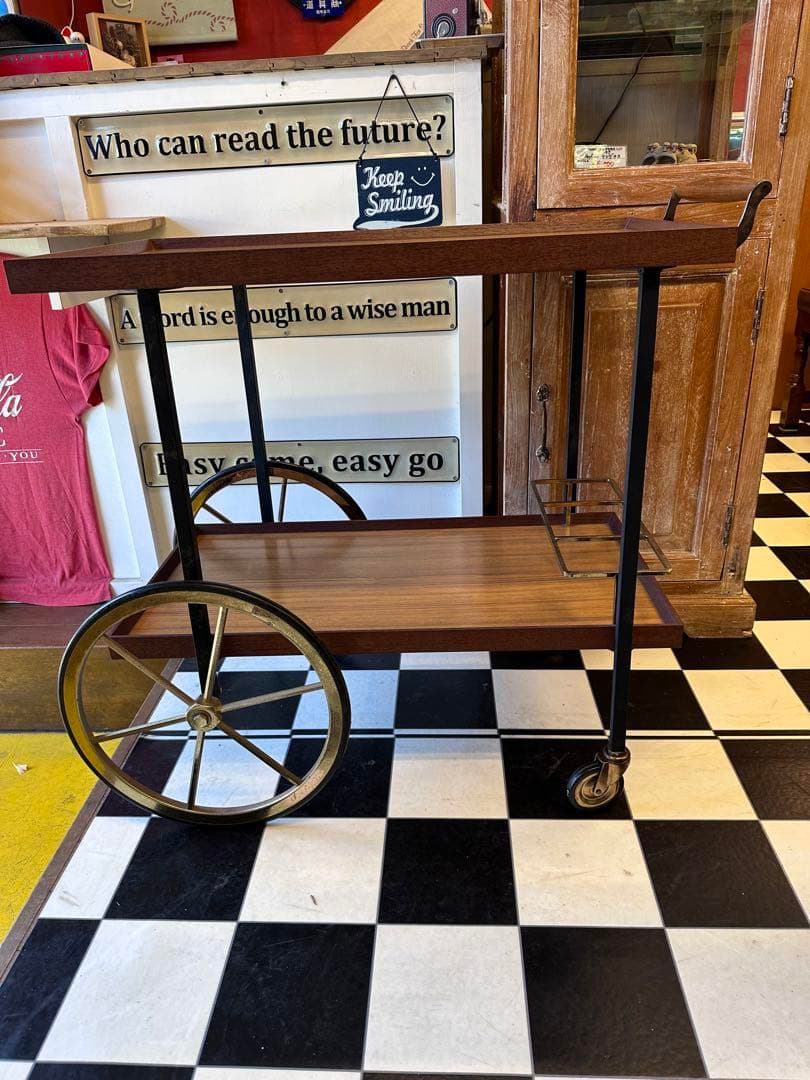 ヴィンテージ　キッチンワゴン 木製