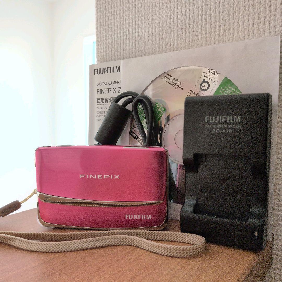 FinePix Z80 動作確認済 ピンク バッテリー 充電器 FUJIFILM