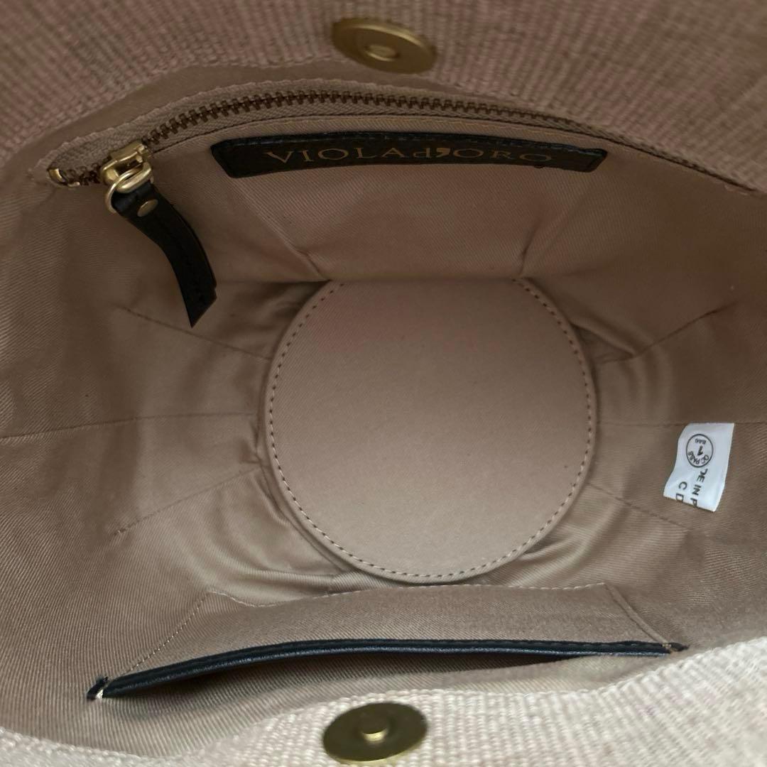 VIOLAd'ORO ヴィオラドーロ かごバッグ ミニバスケット 2WAY