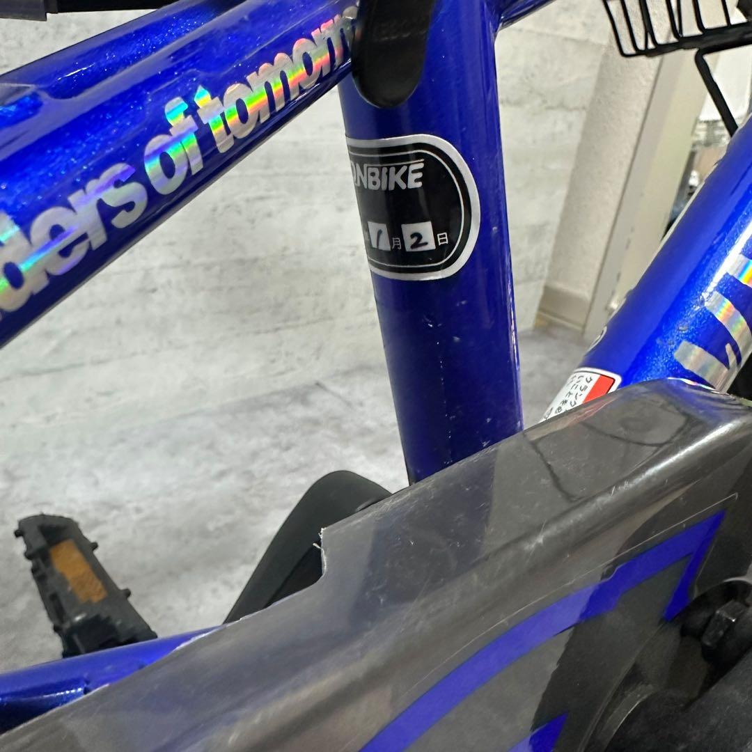 d-bike MASTER+ 16インチ 青 ブルー ジュニアバイク カゴ付き