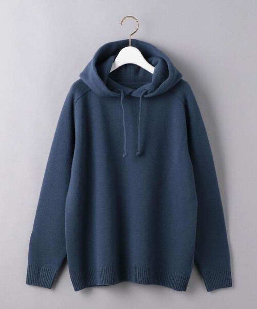 BATONER フリースウールパーカー ネイビー サイズ2