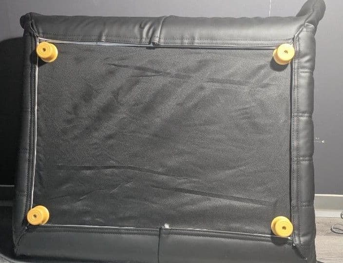 トーゴソファ　オットマン付き　1人用　リプロダクト　　レザー　黒