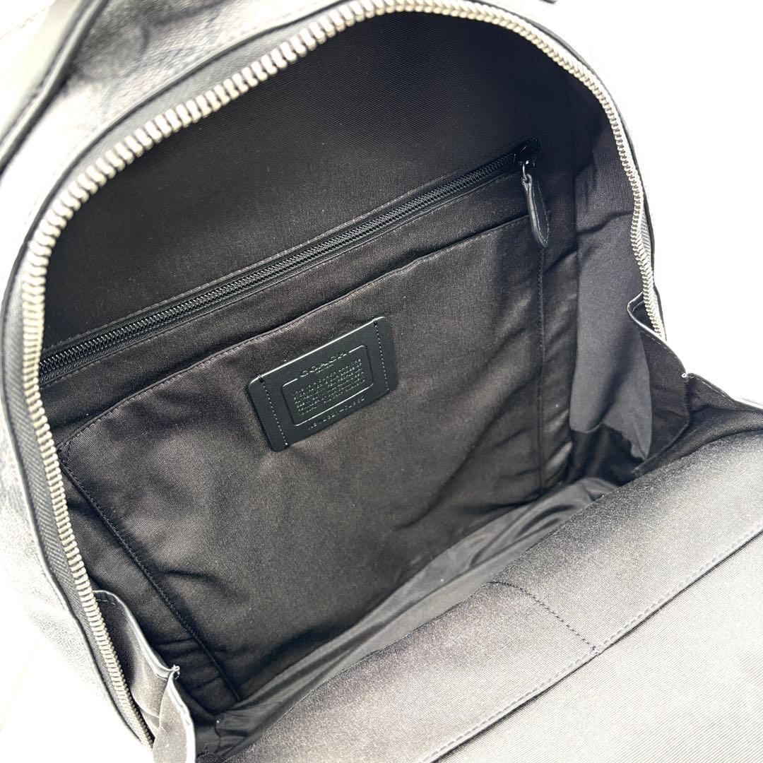 【未使用級・現行品】コーチ イーサン リュック ビジネス 黒 レザー メンス