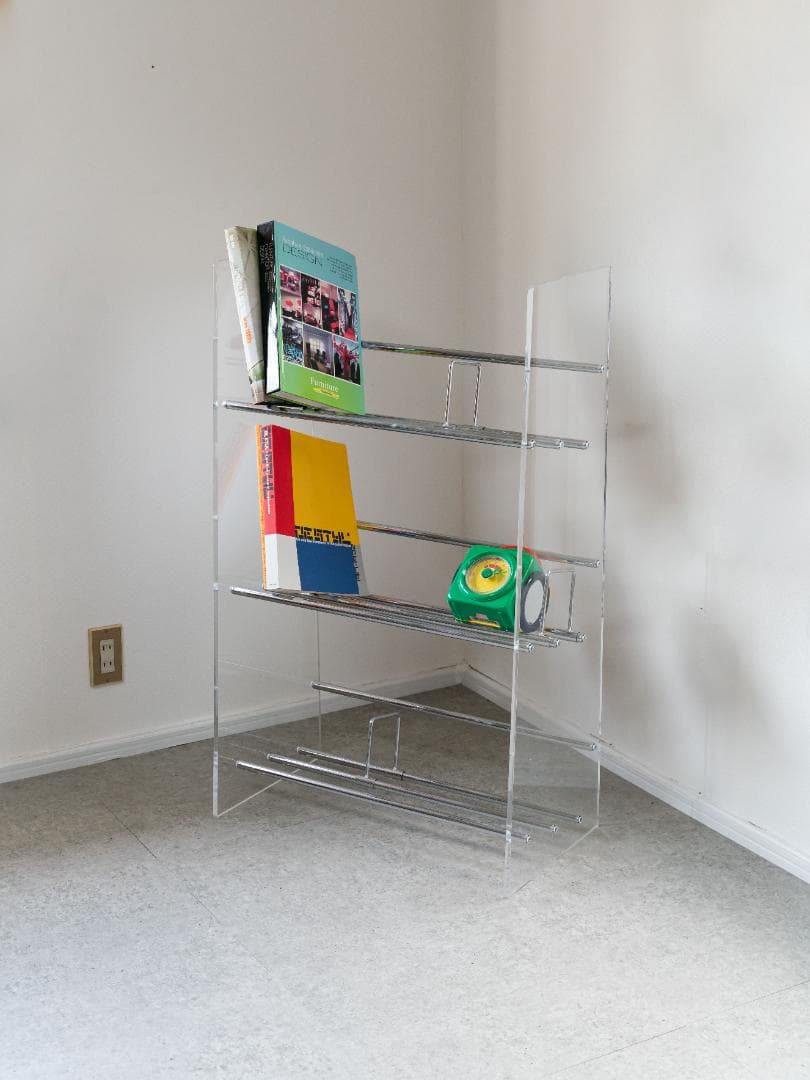 Lumiere/ルミエル アクリル ブックシェルフ 本棚 スペースエイジ モダン