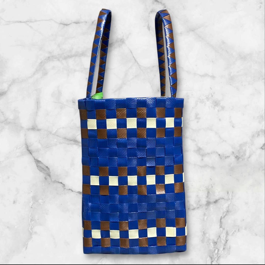 MARNI マルニ マルニマーケット ミニバスケット カバン ブルー