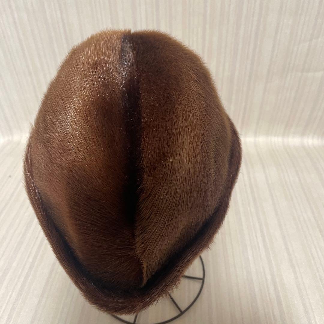 大*8様 保管品 ヴィゲーンズ wigens 毛皮 帽子 58cm