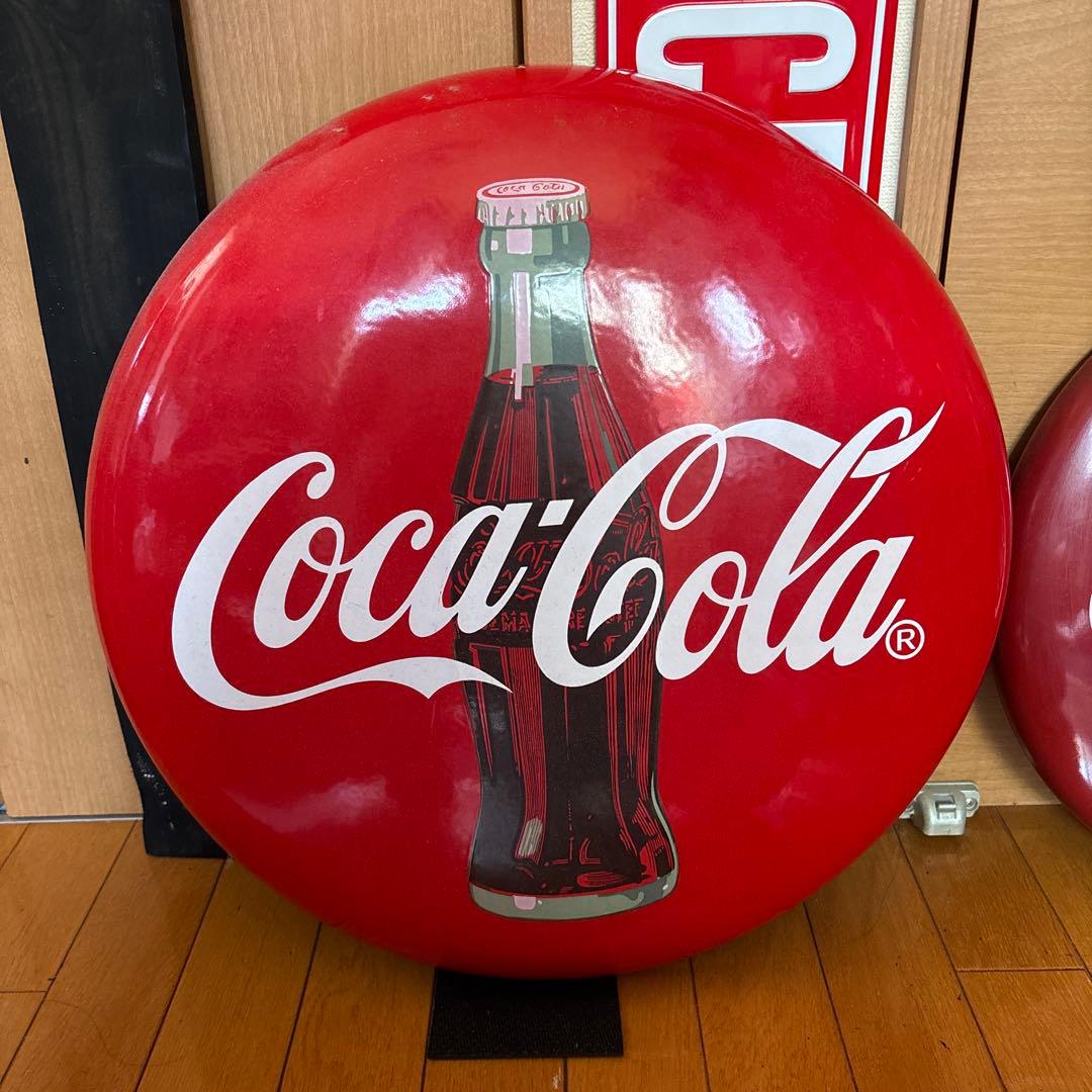 Coca-Cola 丸　看板 2個セット