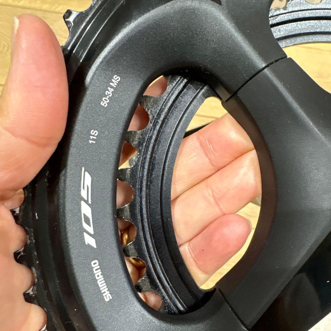 美品 SHIMANO 105 FC-R7000 165mm 50-34T