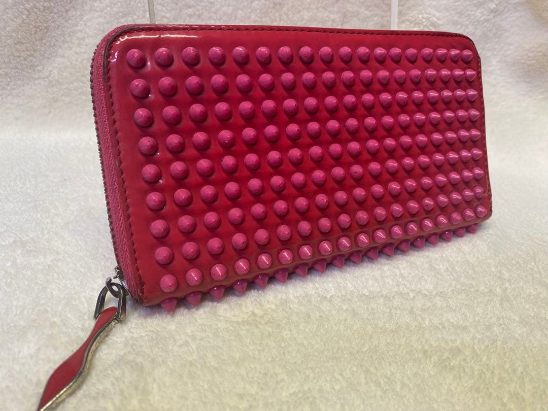✨希少商品✨ ルブタン 長財布 パネトーネ ラウンドジップ　ピンク
