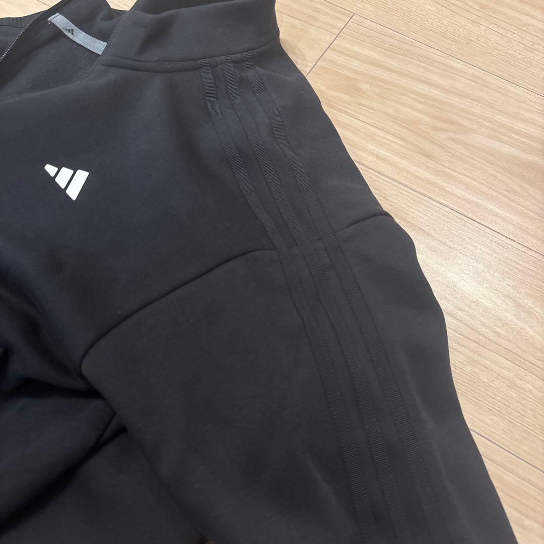 新品タグ付アディダス セットアップ トラックジャケット＆スコート 黒 L