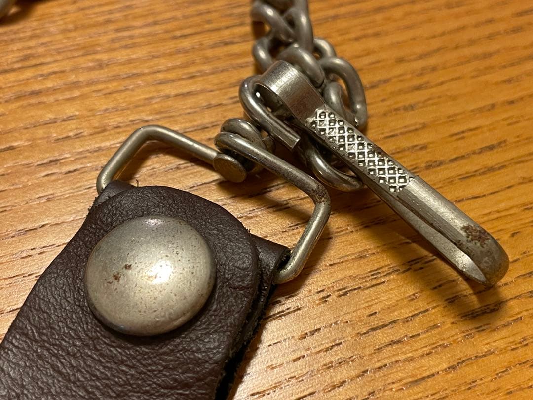 90s オールド ステューシー USA製 チェーンウォレット カードケース 本革