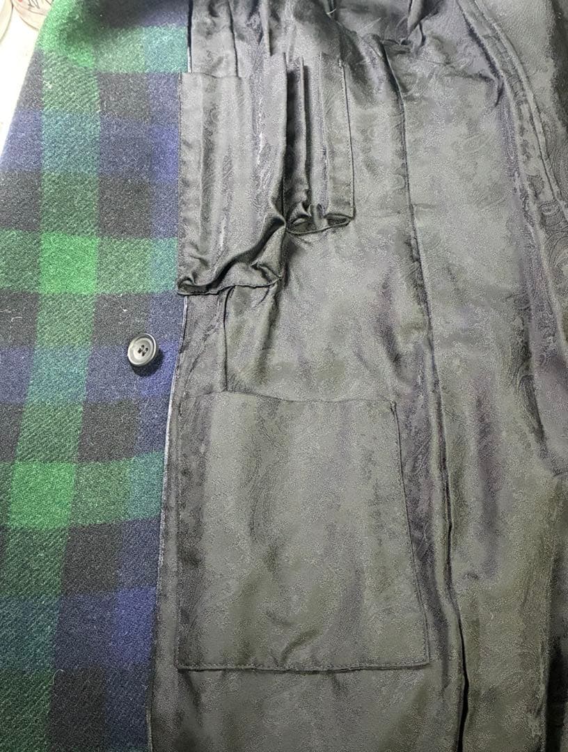 Cabanaダブルブレスト ブラックウォッチ　ウールテーラードジャケット 38